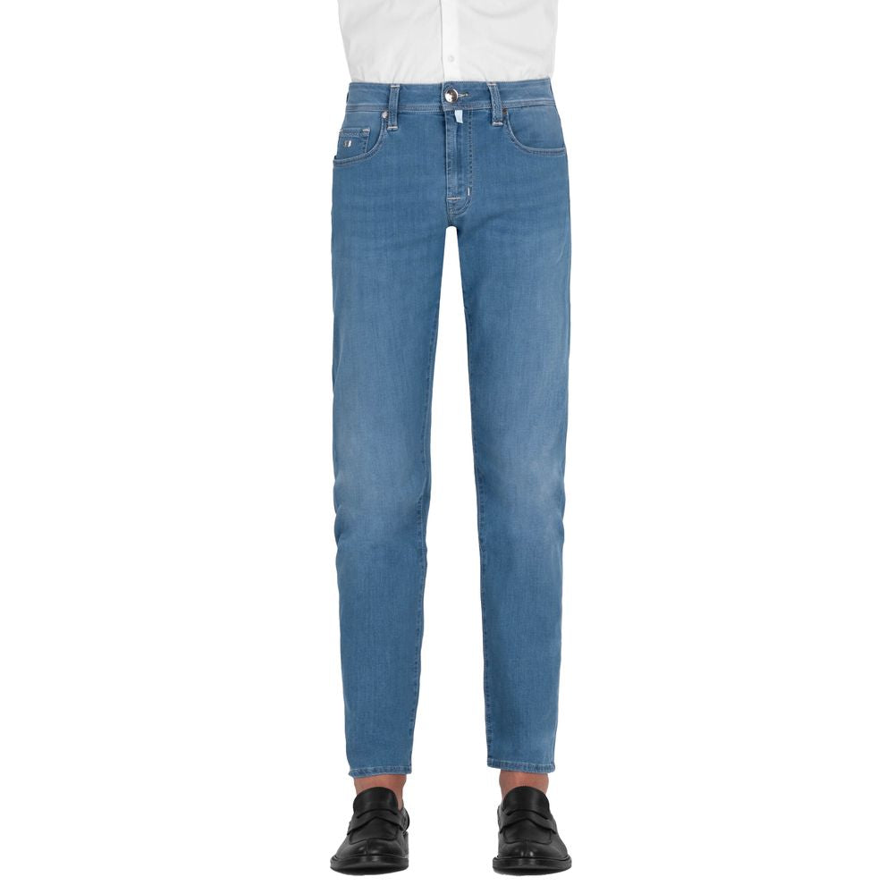 Light Blue Cotton Jeans & Pant - SEHABRANDS