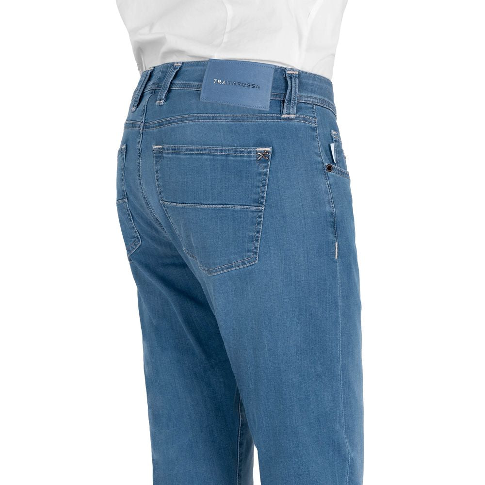 Light Blue Cotton Jeans & Pant - SEHABRANDS