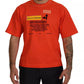 Dolce & Gabbana Orange Logo Print Crewneck Cotton T-shirt