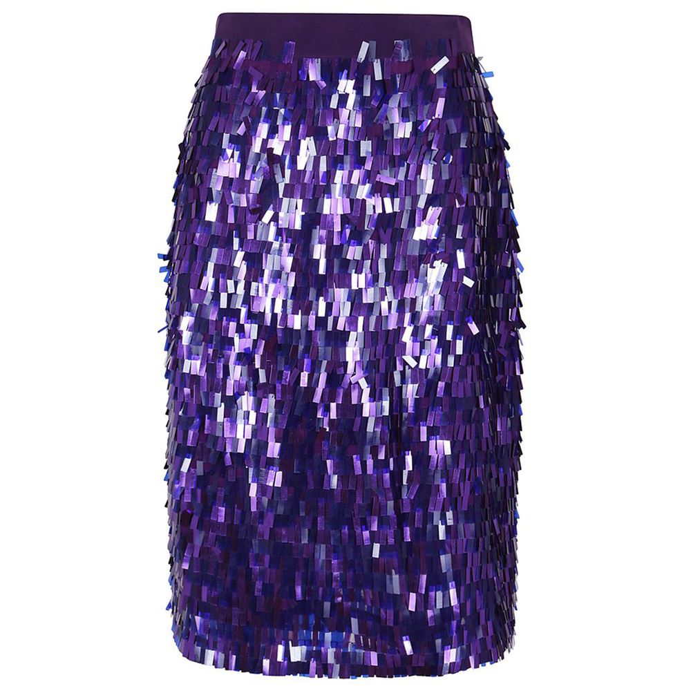 Purple Polyester Skirt - SEHABRANDS