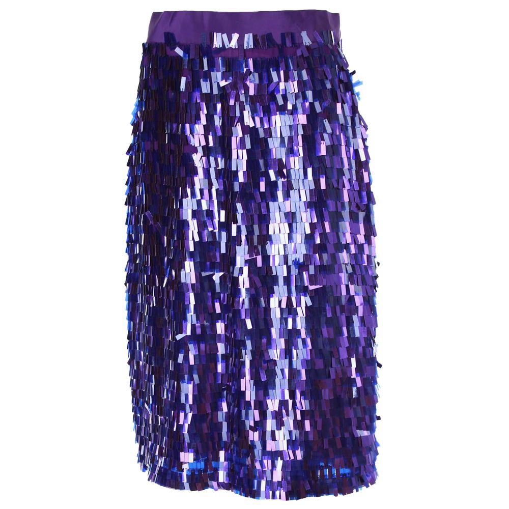 Purple Polyester Skirt - SEHABRANDS