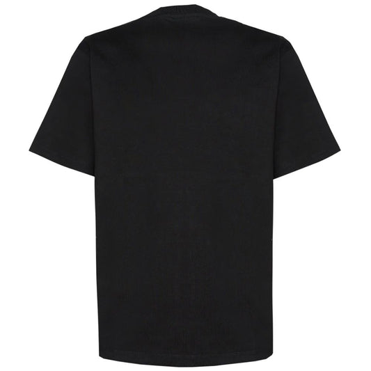 Black Cotton T-Shirt - SEHABRANDS