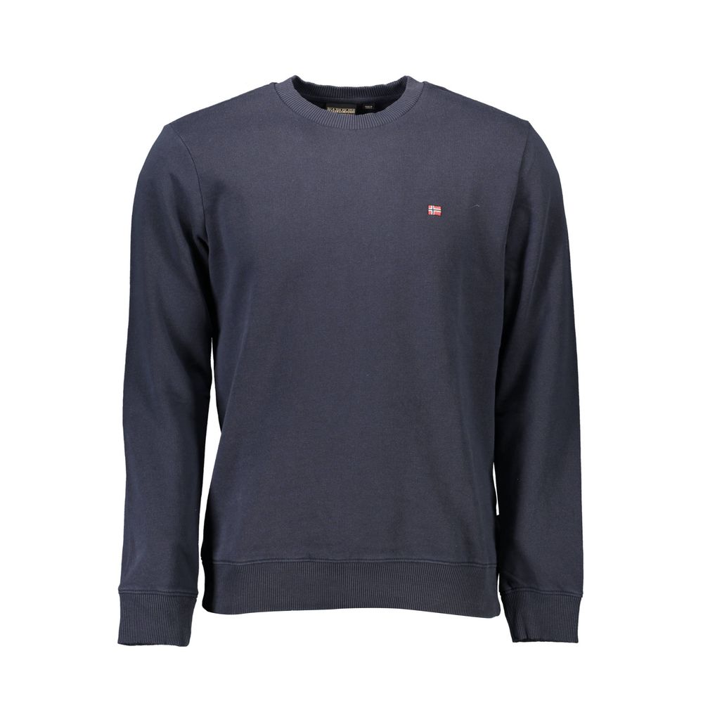 Blue Cotton Men Sweater - SEHABRANDS