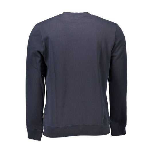 Blue Cotton Men Sweater - SEHABRANDS