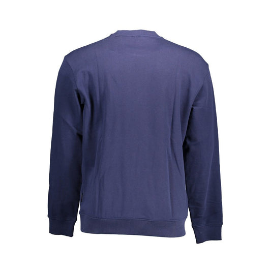 Blue Cotton Men Sweater - SEHABRANDS