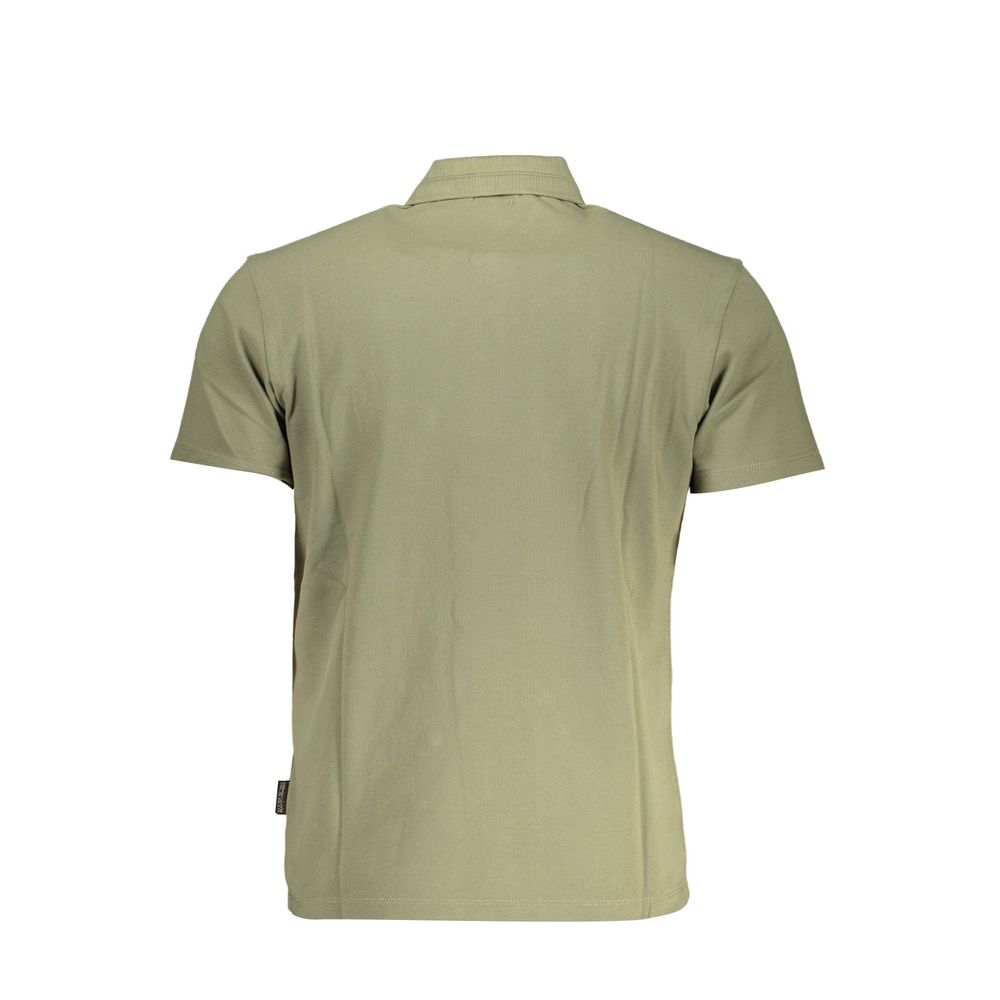 Green Cotton Mens Polo Shirt - SEHABRANDS