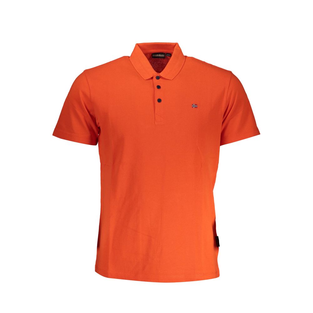 Red Cotton Men Polo Shirt - SEHABRANDS