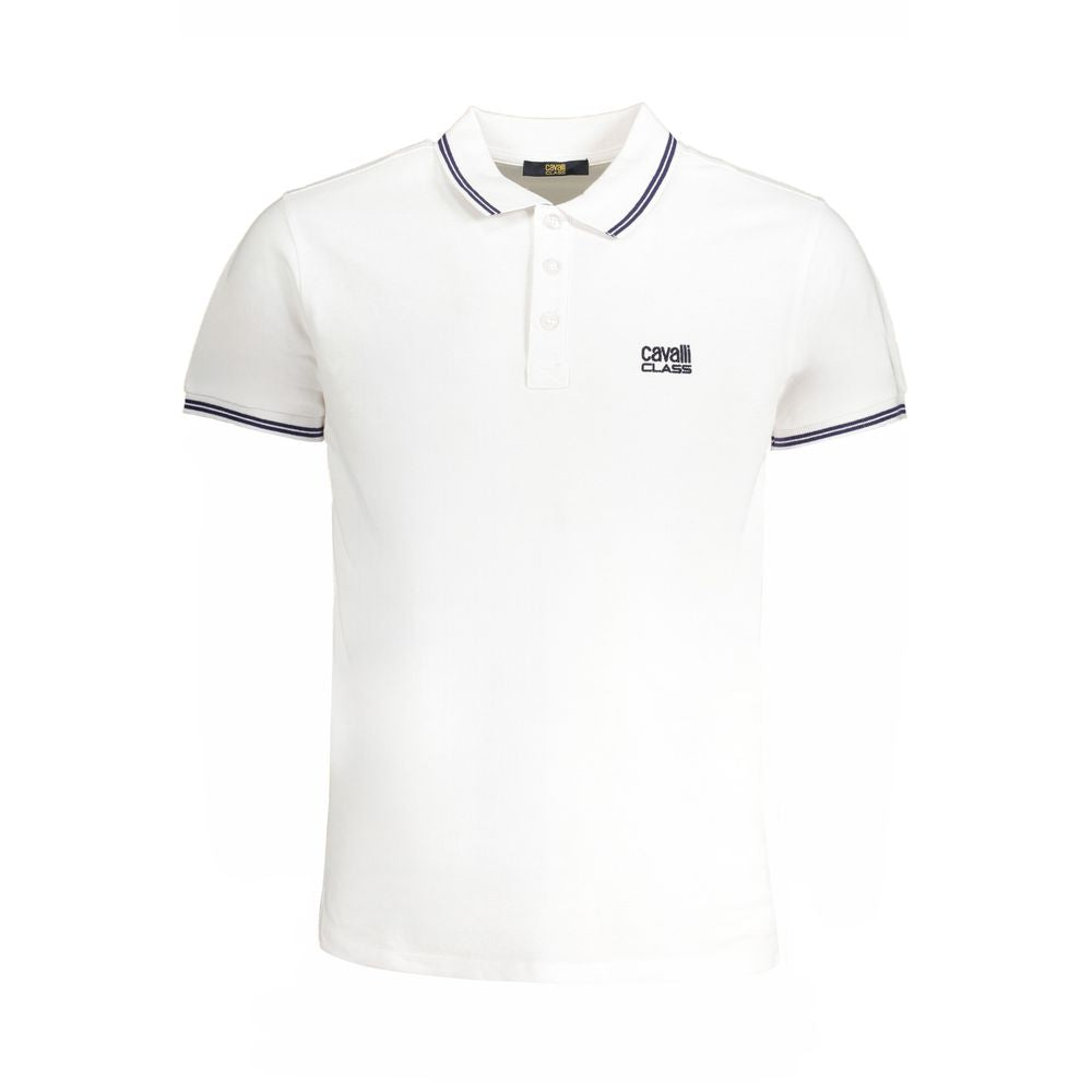 White Cotton Polo Shirt - SEHABRANDS