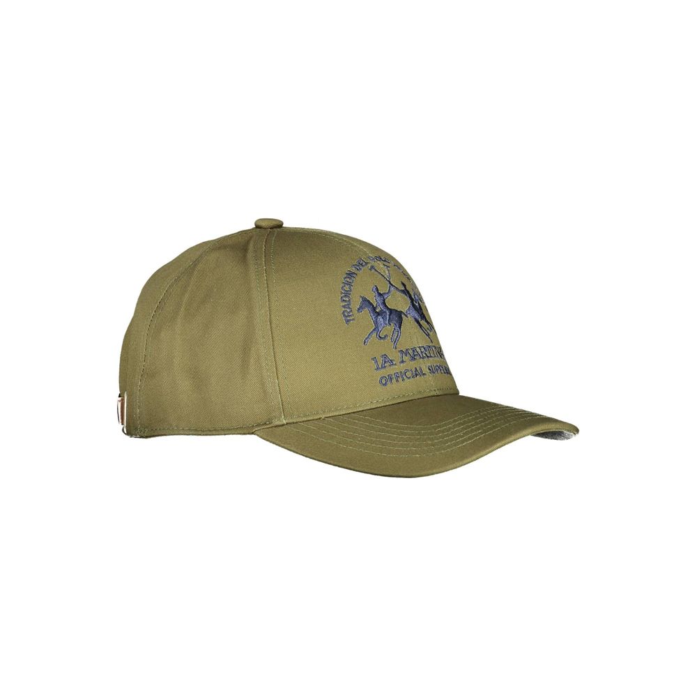 Green Cotton Men Cap - SEHABRANDS