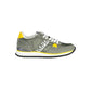 Green Polyester Men Sneaker - SEHABRANDS