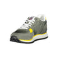 Green Polyester Men Sneaker - SEHABRANDS