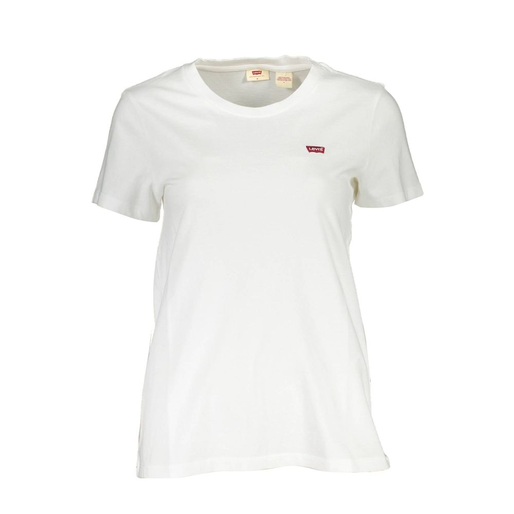 Levi's White Cotton Women Tee