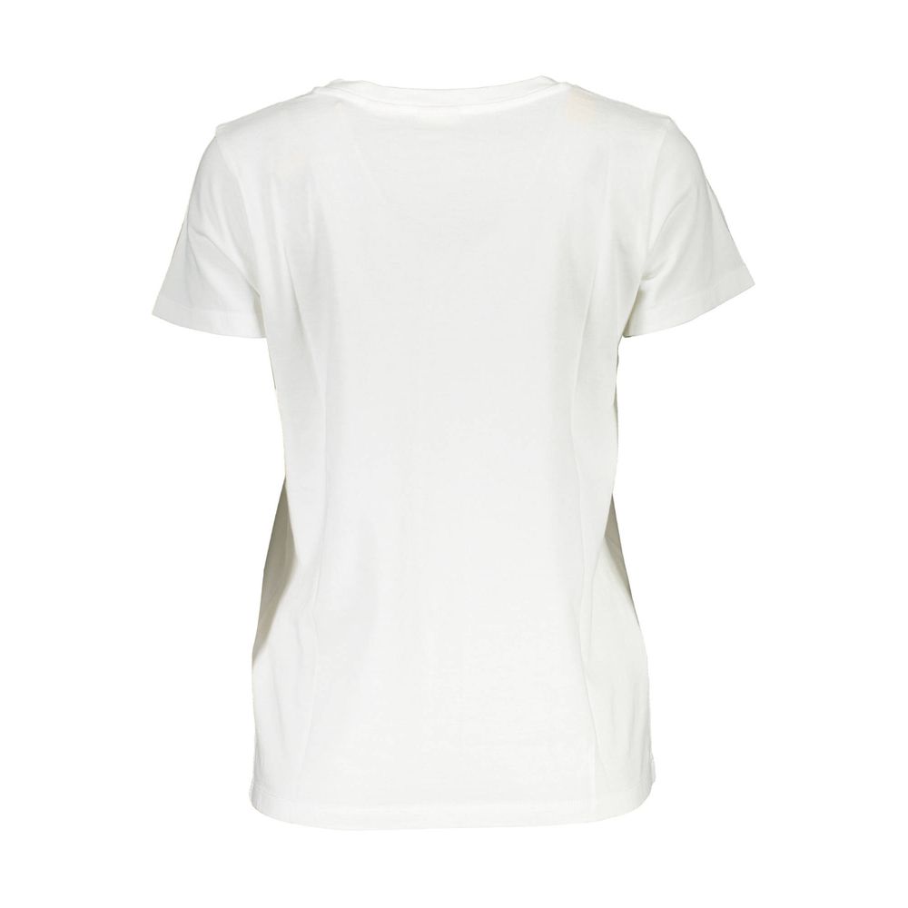 White Cotton Women T-Shirt - SEHABRANDS