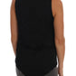 Chic Sleeveless Black Shirt Blouse - SEHABRANDS