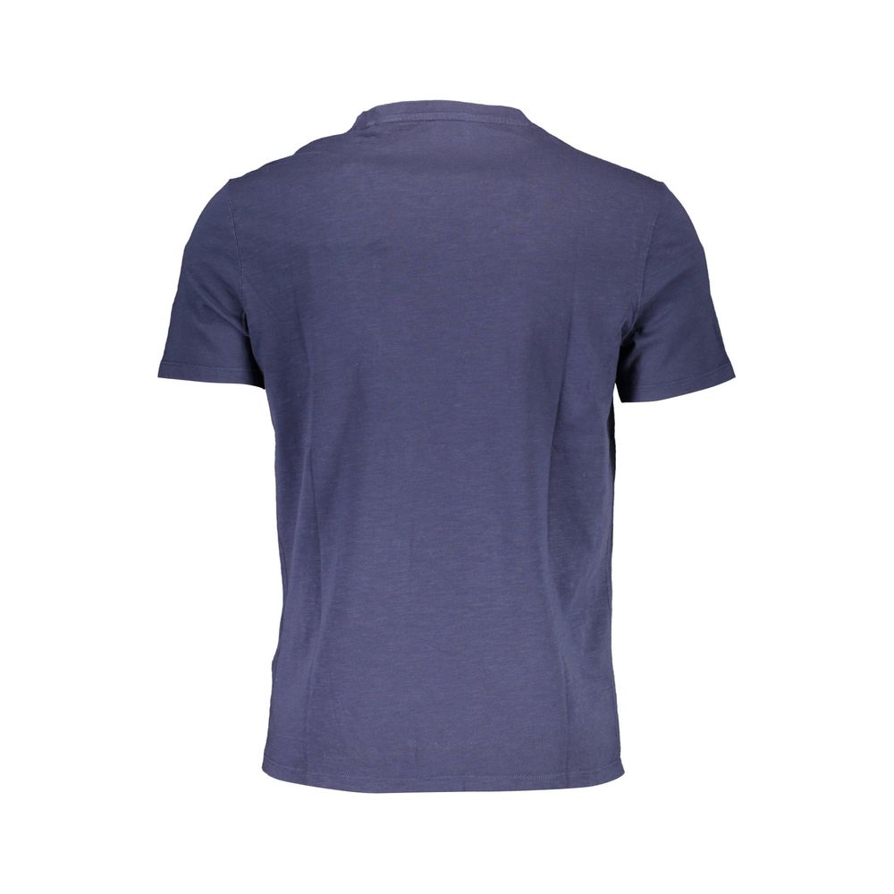 Blue Cotton Men T-Shirt - SEHABRANDS