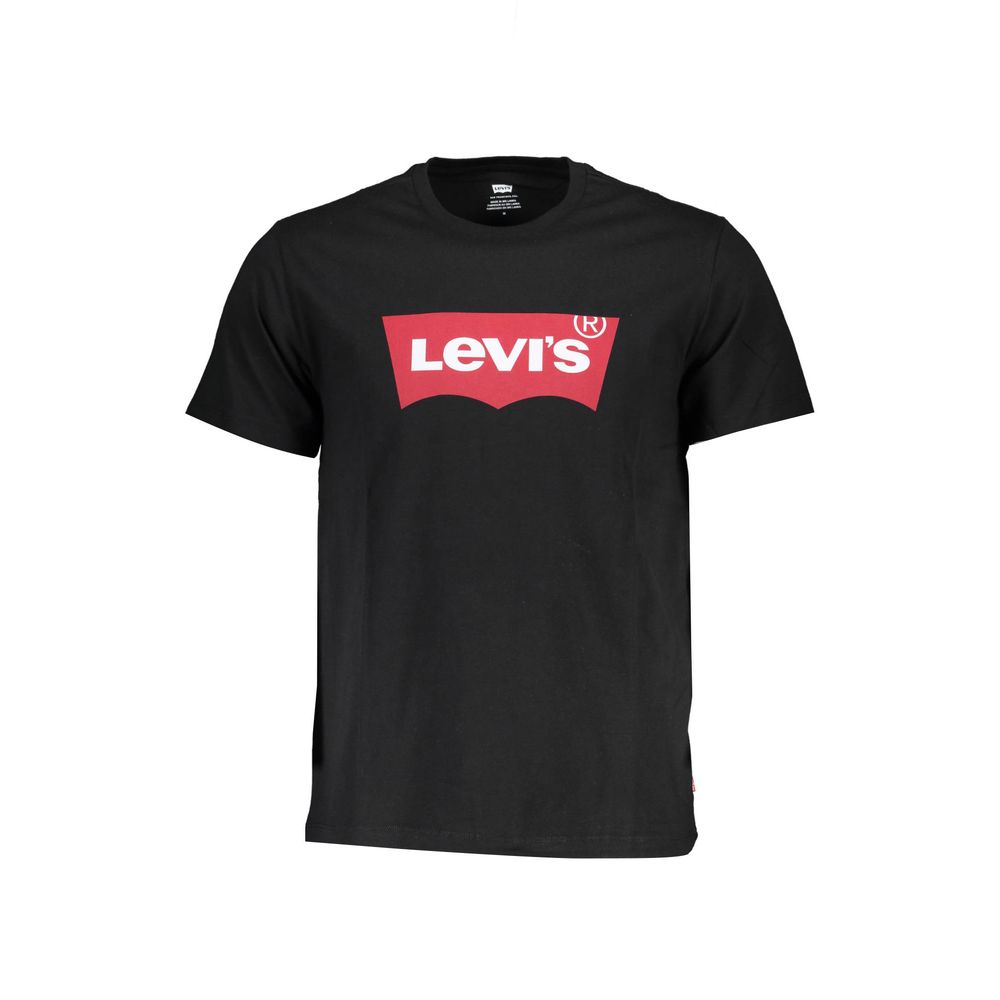 Black Cotton Men T-Shirt - SEHABRANDS