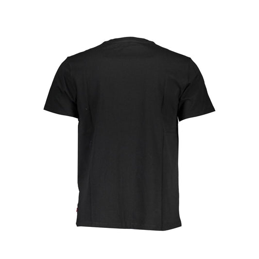 Black Cotton Men T-Shirt - SEHABRANDS