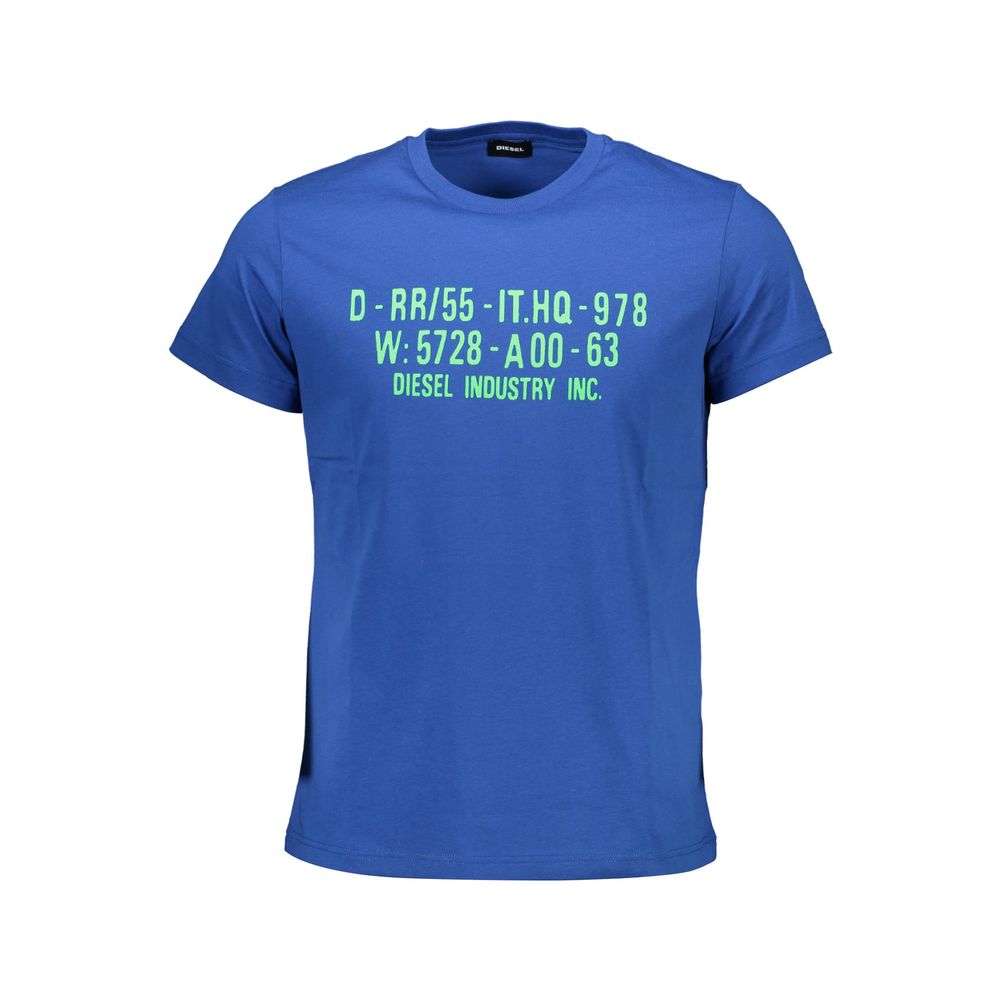 Blue Cotton Men T-Shirt - SEHABRANDS