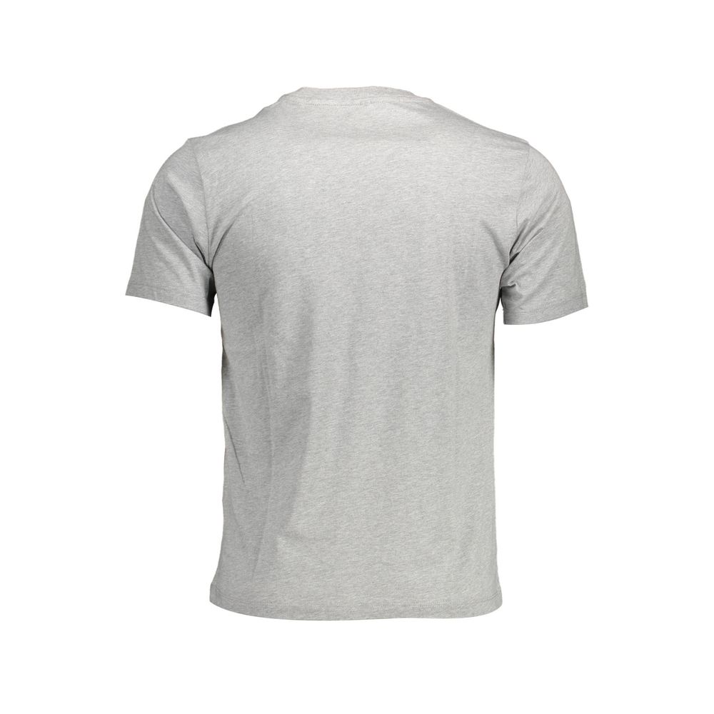 Gray Cotton Men T-Shirt - SEHABRANDS