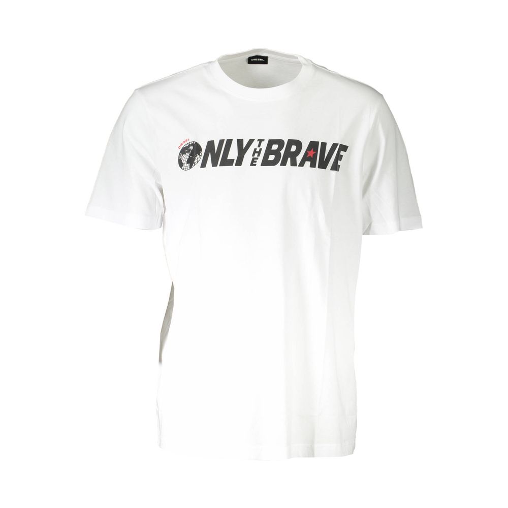 White Cotton Men T-Shirt - SEHABRANDS