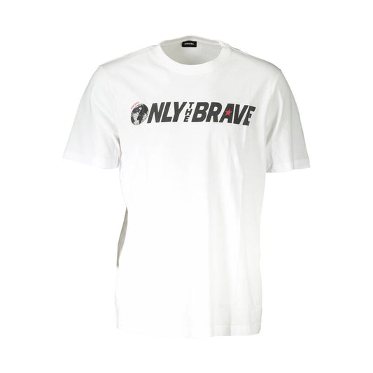 White Cotton Men T-Shirt - SEHABRANDS