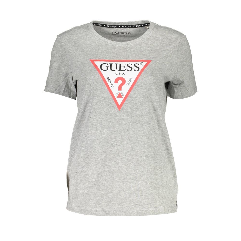 Gray Cotton Women T-Shirt - SEHABRANDS