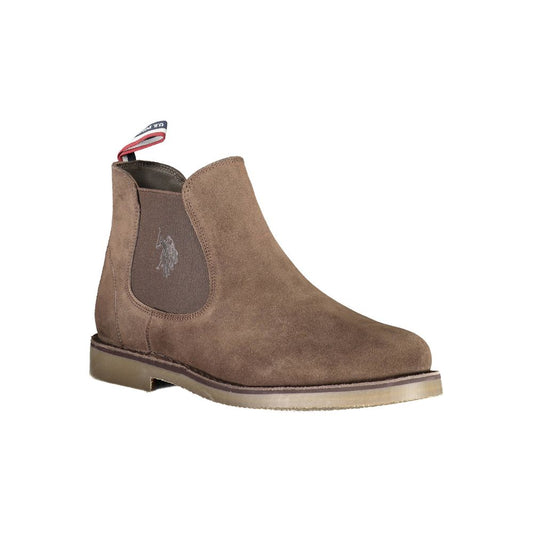 Brown Leather Men Boot - SEHABRANDS