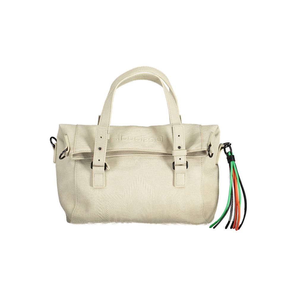 White Polyethylene Women Handbag - SEHABRANDS