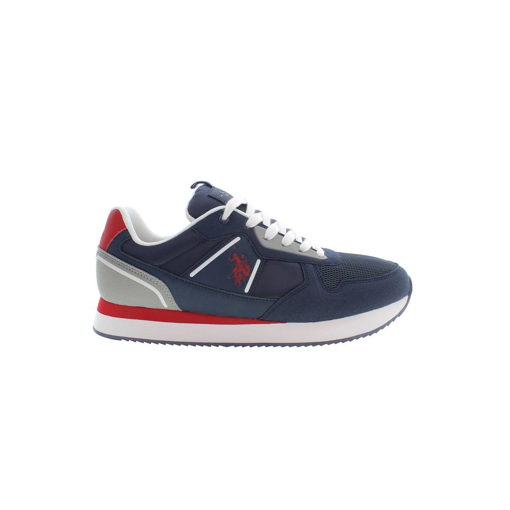 Blue Polyester Men Sneaker - SEHABRANDS