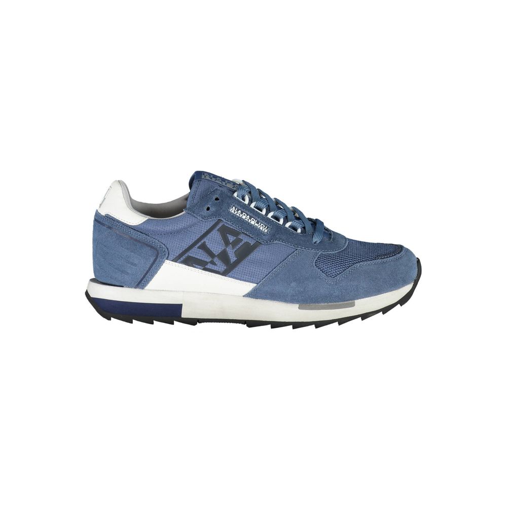 Blue Polyester Men Sneaker - SEHABRANDS