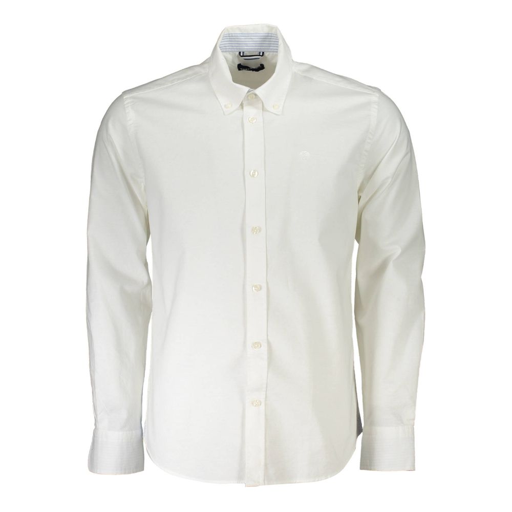 White Cotton Men Shirt - SEHABRANDS