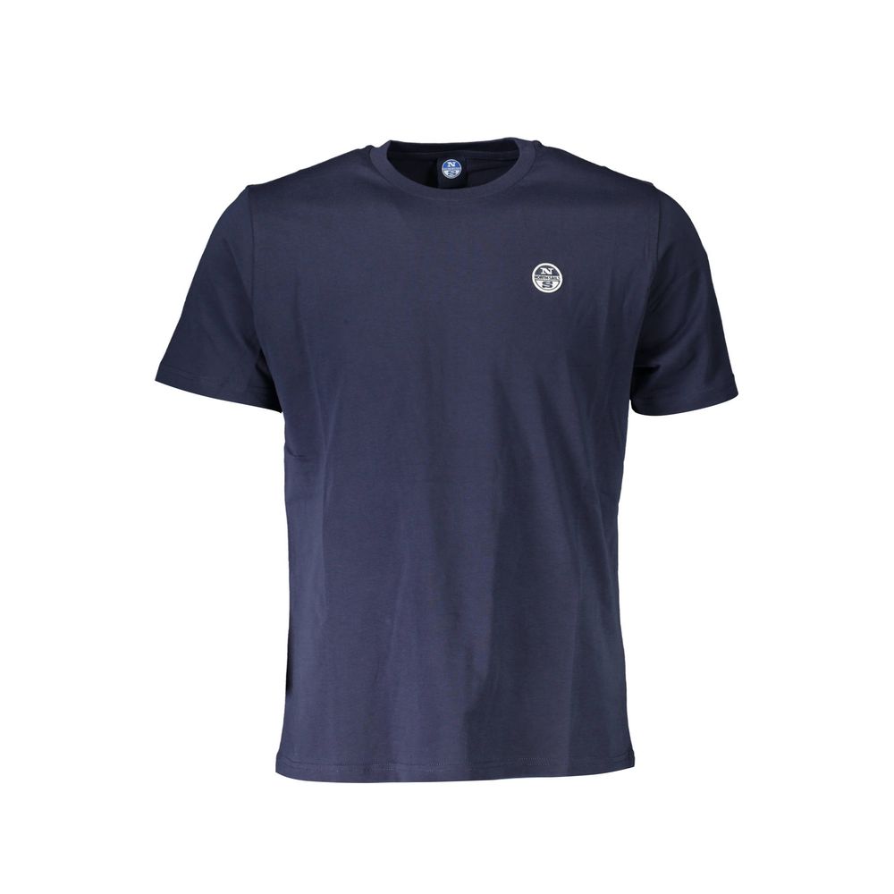 Blue Cotton Men T-Shirt - SEHABRANDS