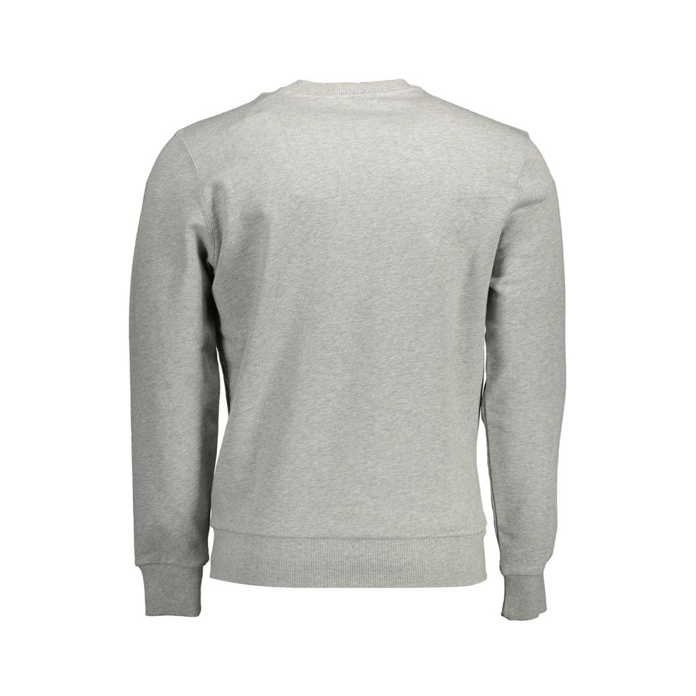 Gray Cotton Men Sweater - SEHABRANDS