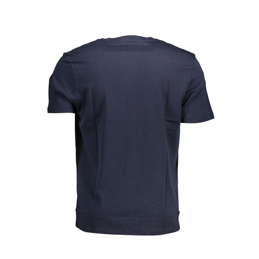 Blue Cotton Men T-Shirt - SEHABRANDS