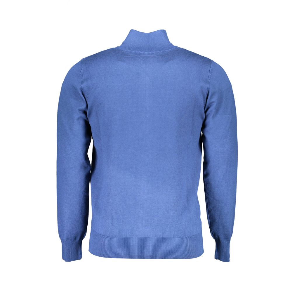 Blue Nylon Sweater - SEHABRANDS