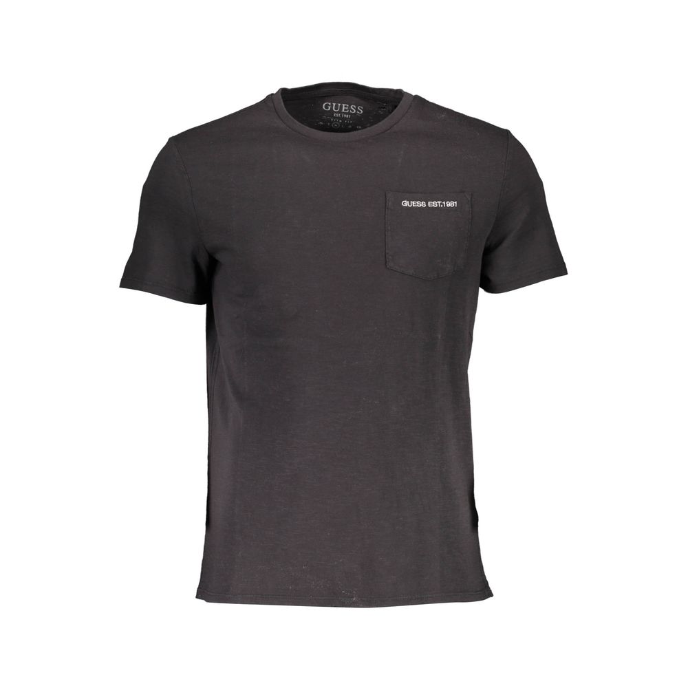 Black Cotton Men T-Shirt - SEHABRANDS