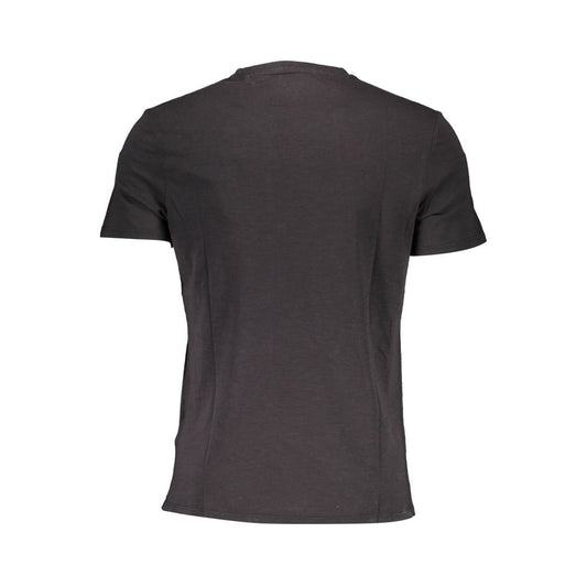 Black Cotton Men T-Shirt - SEHABRANDS