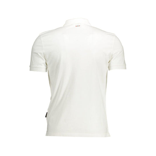 White Cotton Men Polo Shirt - SEHABRANDS