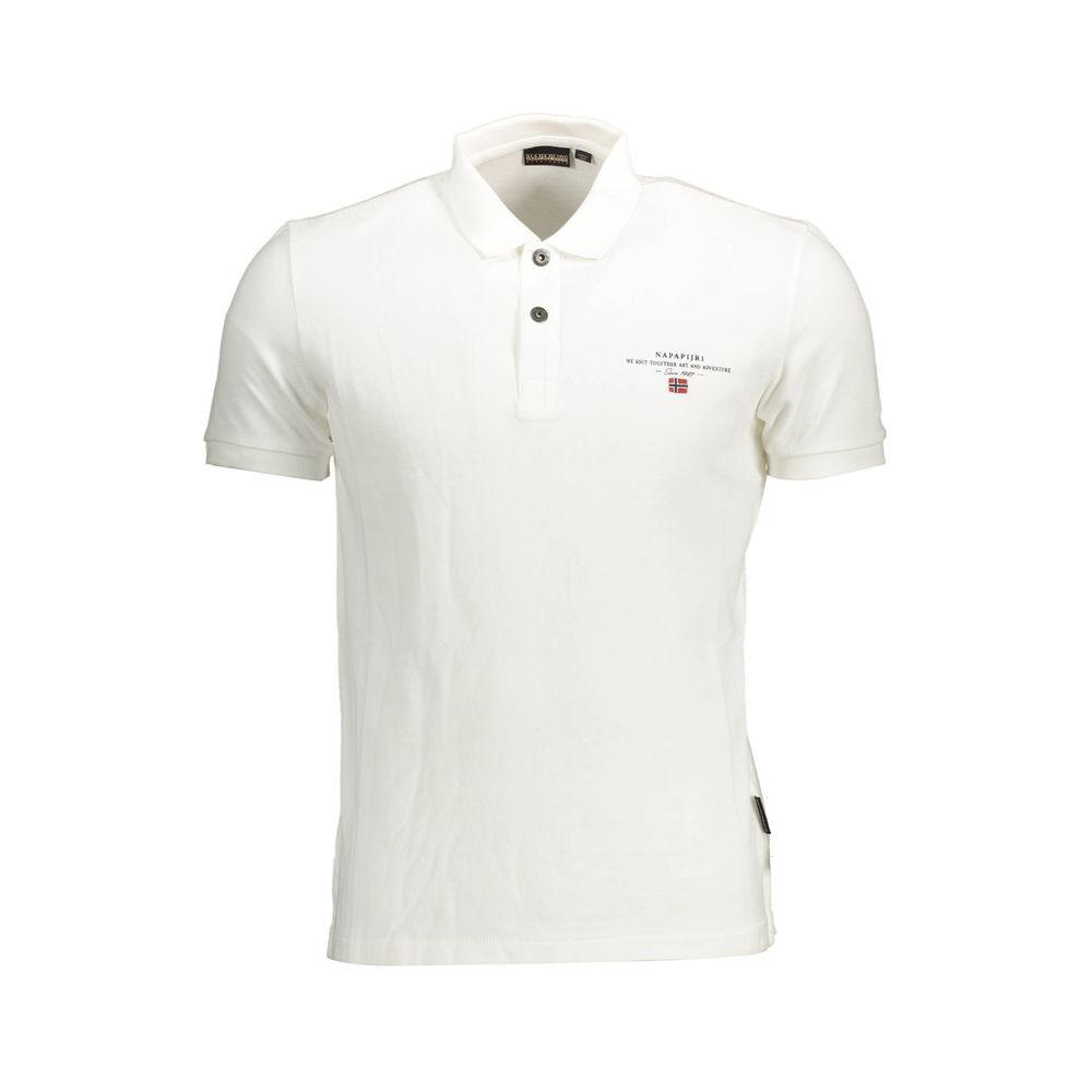 White Cotton Men Polo Shirt - SEHABRANDS