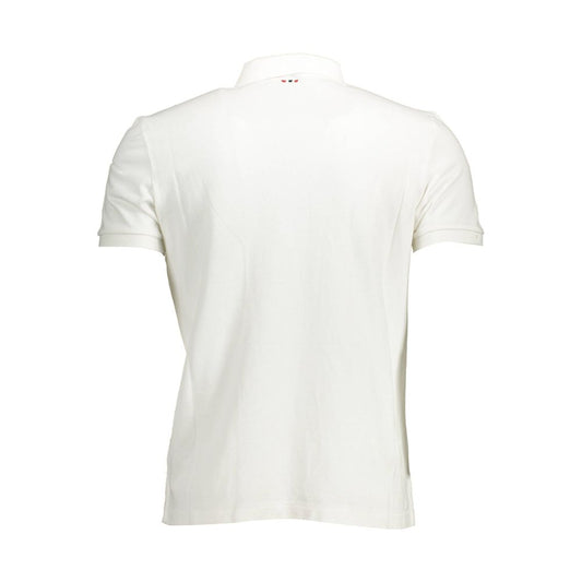 White Cotton Men Polo Shirt - SEHABRANDS