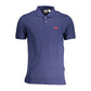 Blue Cotton Men Polo - SEHABRANDS