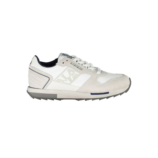 White Polyethylene Men Sneaker - SEHABRANDS