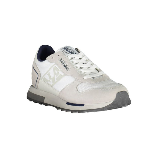 White Polyethylene Men Sneaker - SEHABRANDS