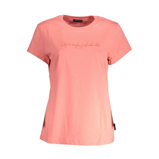 Pink Cotton Women T-Shirt - SEHABRANDS