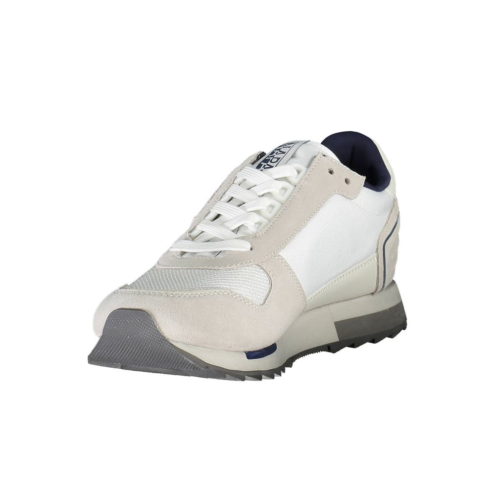 White Polyethylene Men Sneaker - SEHABRANDS