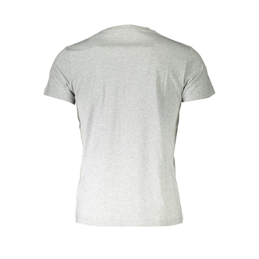 Gray Cotton Men T-Shirt - SEHABRANDS