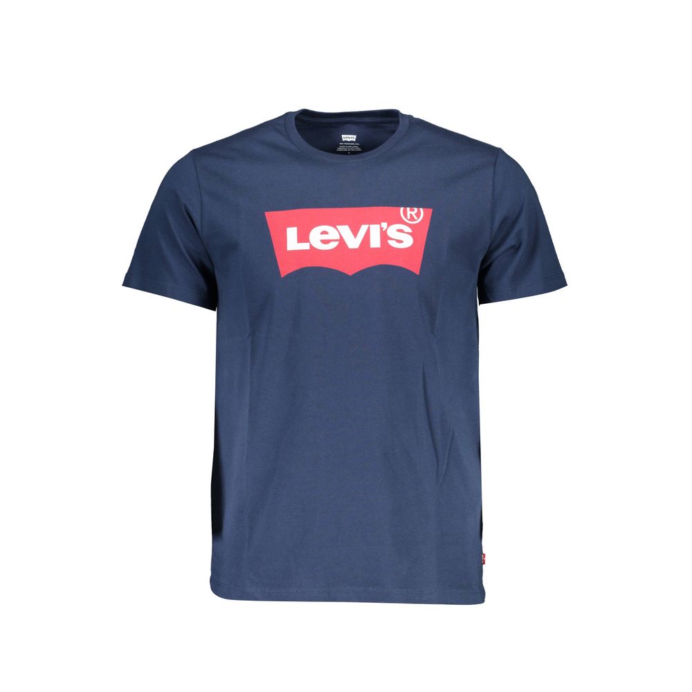 Blue Cotton Men T-Shirt - SEHABRANDS