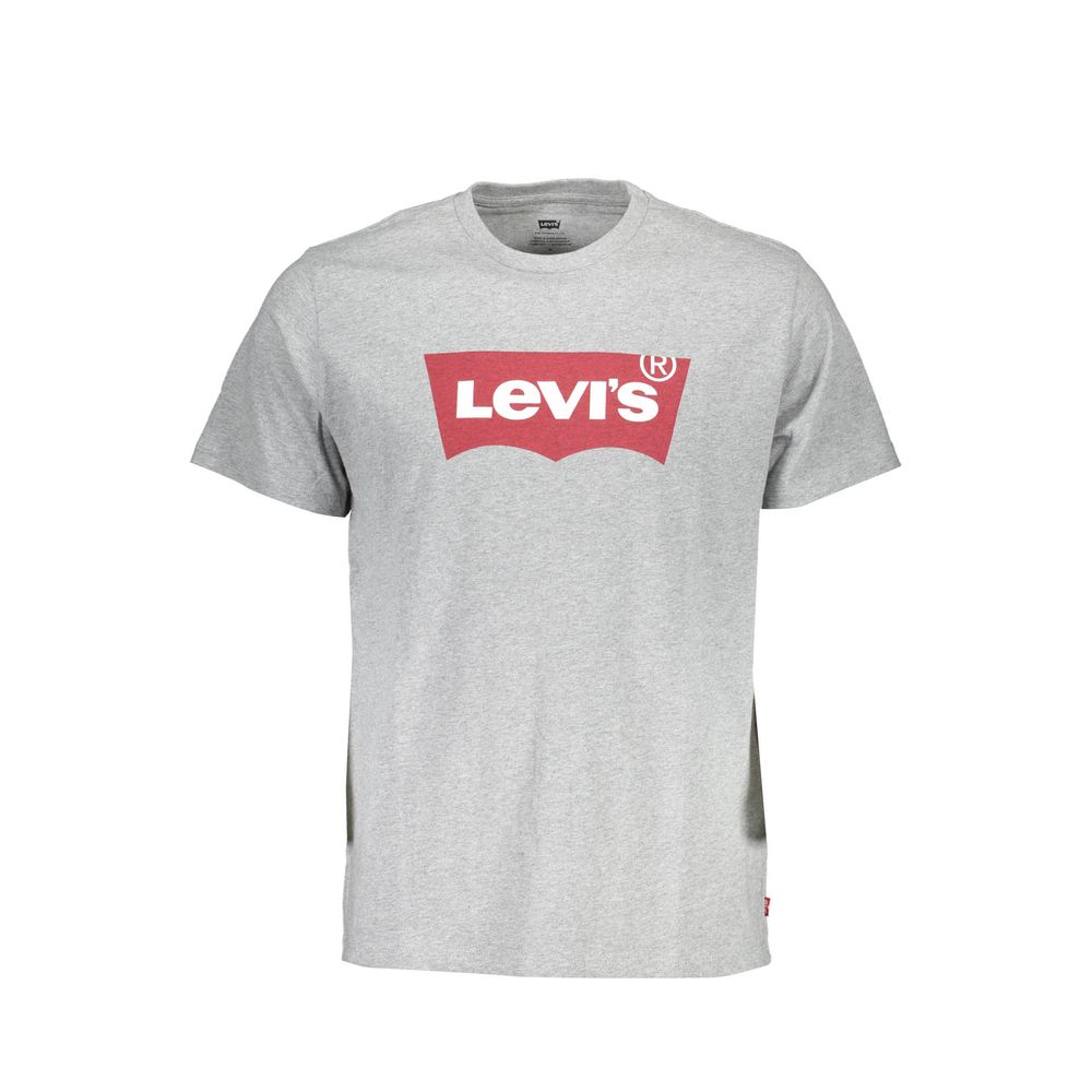 Gray Cotton Men T-Shirt - SEHABRANDS