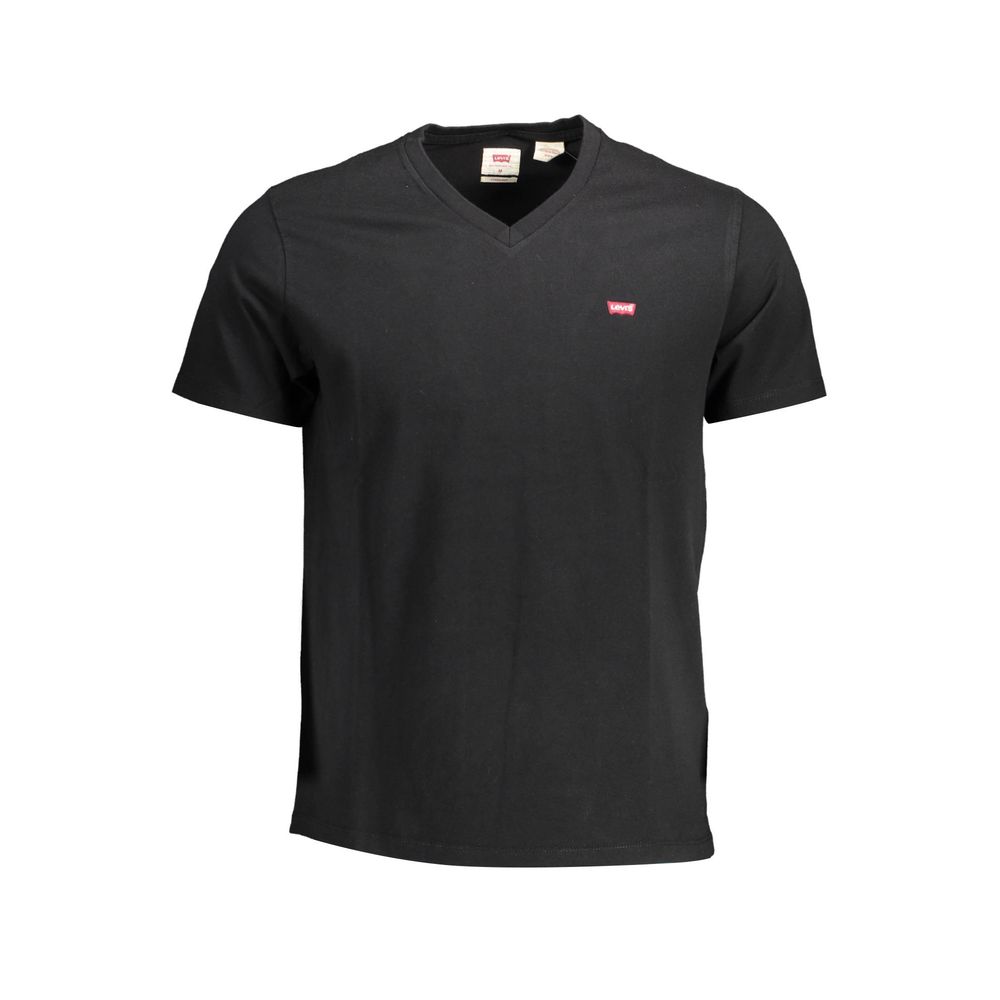 Black Cotton Men T-Shirt - SEHABRANDS