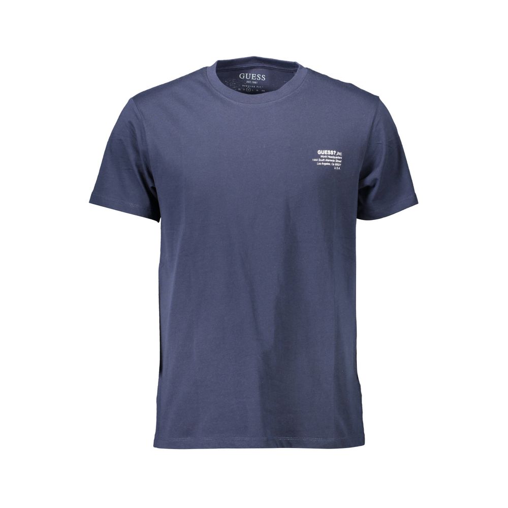 Blue Cotton Men T-Shirt - SEHABRANDS